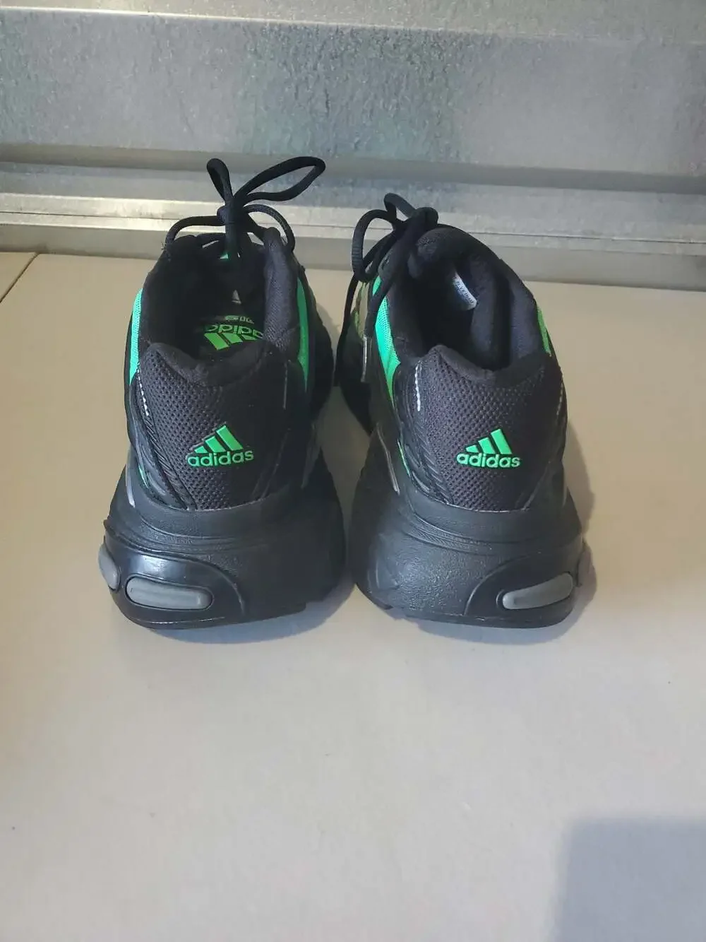 Adidas Adistar XLG 2.0 Sneakers in Core Black and Lucid Green